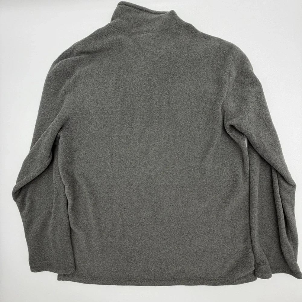 The North Face Mens TKA 100 Quarter Zip Fleece Pullover Charcoal Grey Large